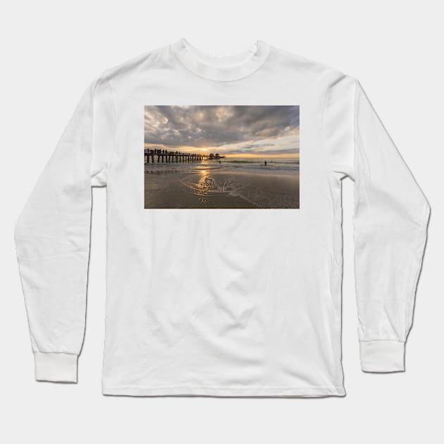 Gulf of Mexico Pier Long Sleeve T-Shirt by josefpittner